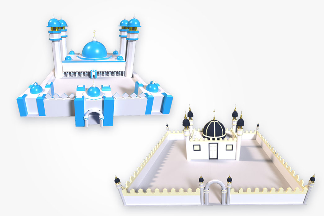 3d mosques pack, 3d mosques model, 3d model mosques, 3d mosques,