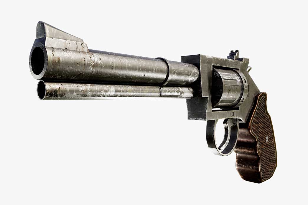 revolver 3d model, webley revolver 3d model, 3d pistol,