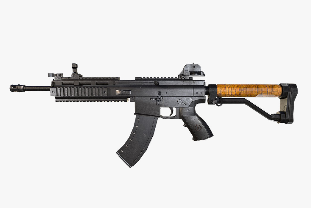 Ruger SR-556 Rifle, assault rifle 3d model, 3d ruger sr-556 rifle,