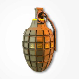 frag grenade, f1 grenade 3d model, 3d frag grenade,