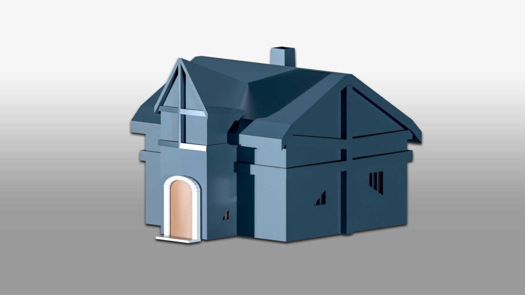 Simple House 3D Model - Animatics Asset Store