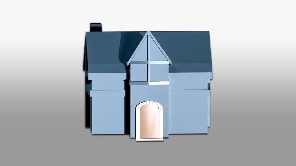 Simple House 3D Model - Animatics Asset Store