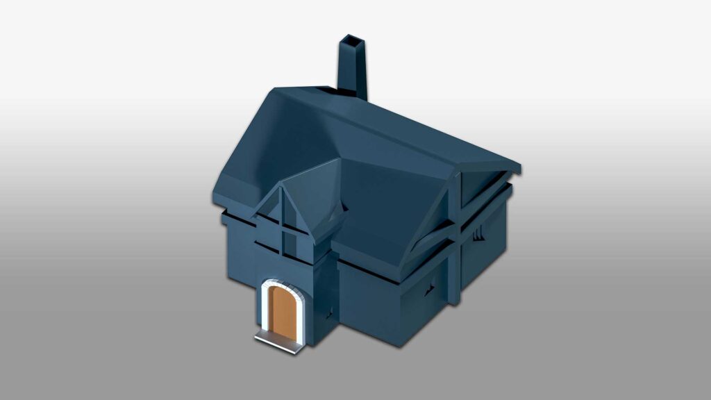 Simple House 3D Model - Animatics Asset Store