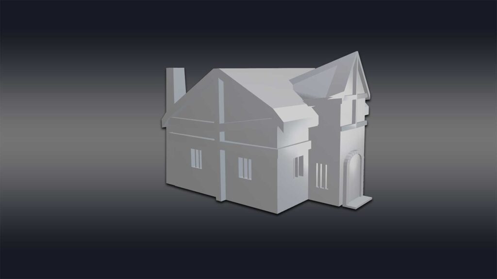 Simple House 3D Model - Animatics Asset Store