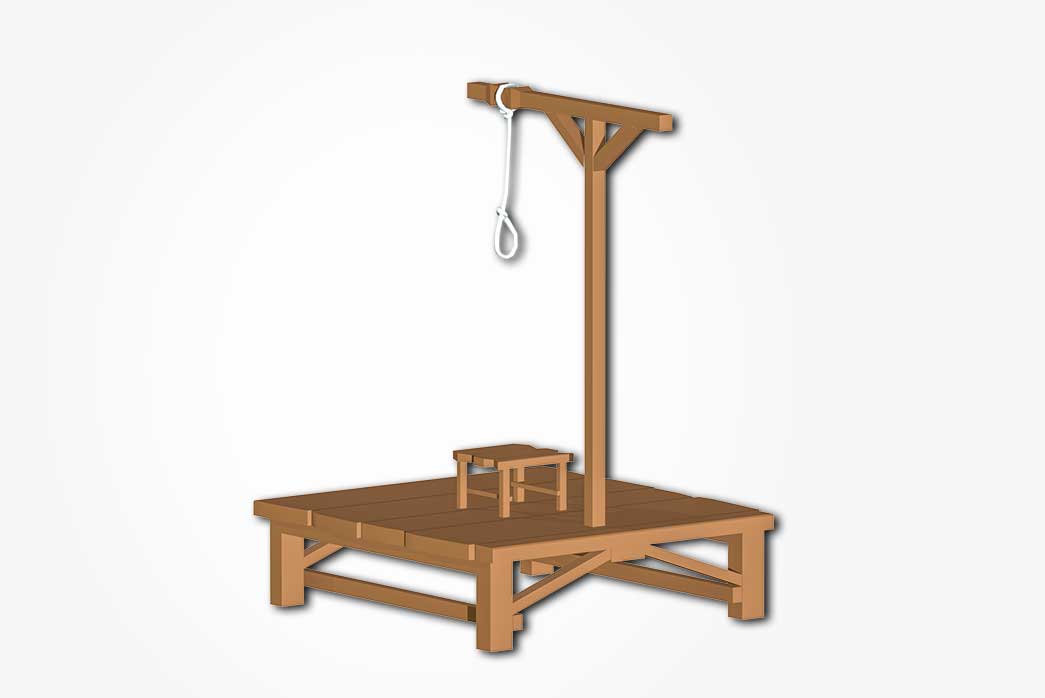 hanging gibbet, hanging gibbet 3d model, low poly hanging gibbet, free hanging gibbet, free 3d model
