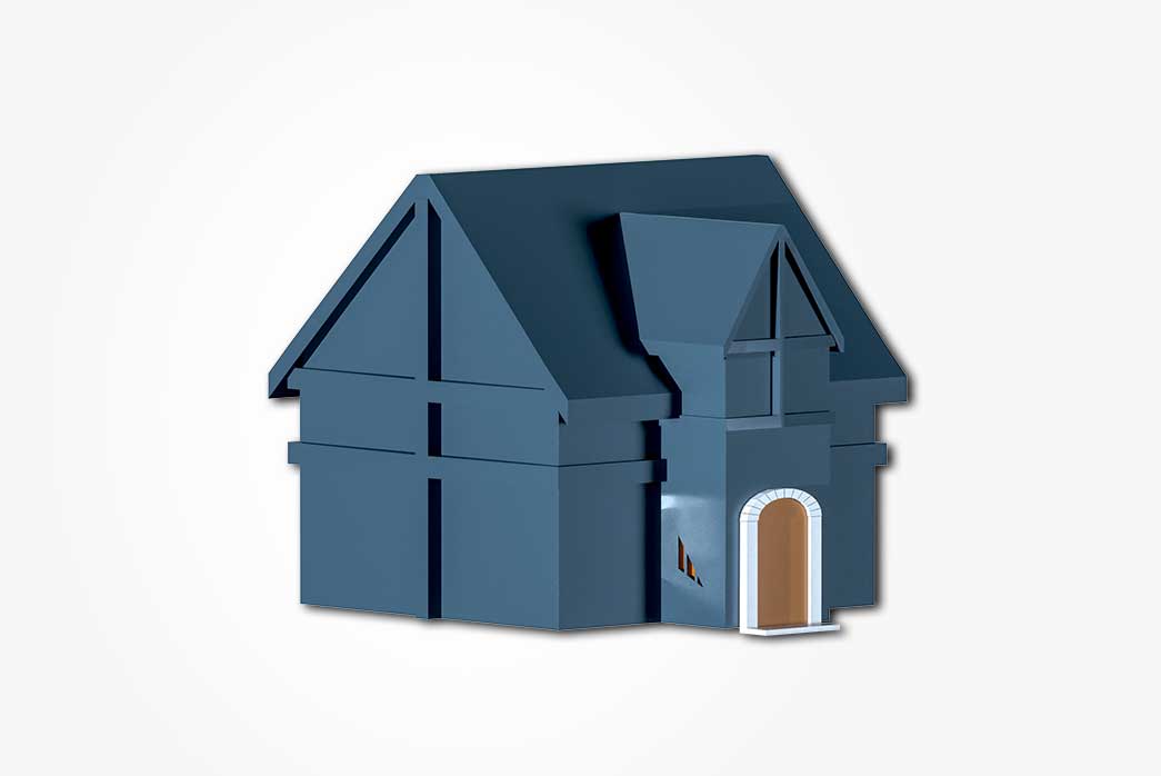 house, 3d house model, low poly 3d house, cartoon house, cartoon house 3d model