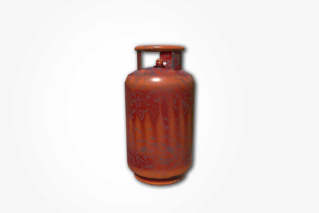 gas cylinder, gas cylinder 3d model,