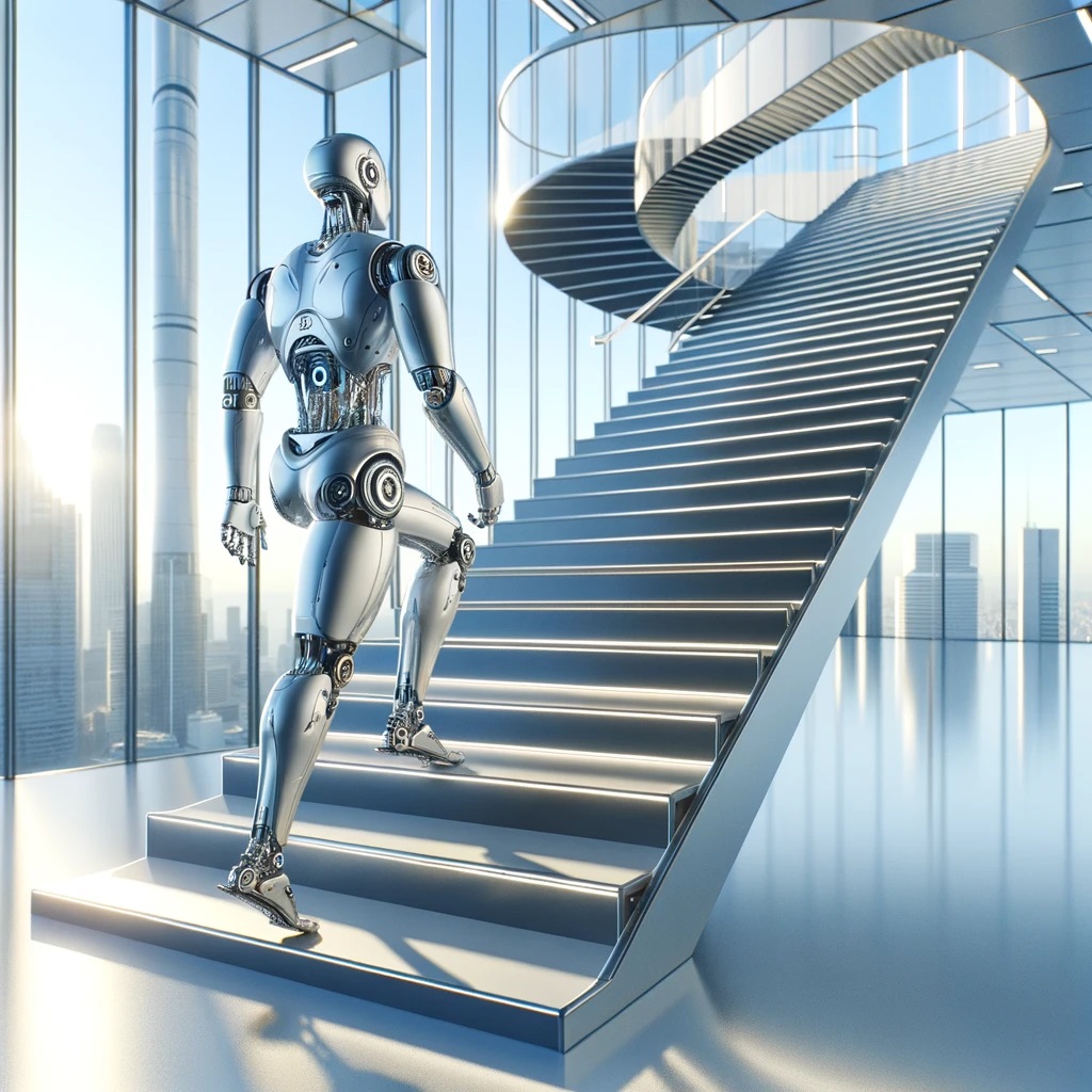 robot climbing stairs, growing 3d modeling trend, sell 3d models