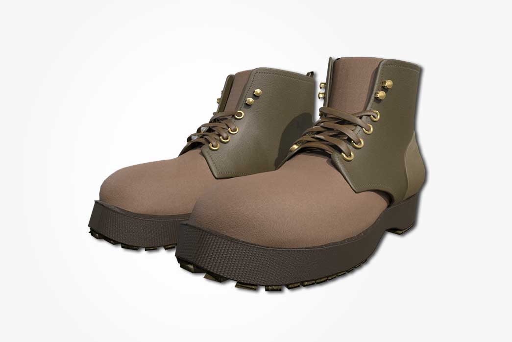 boots 3d model, 3d model boots, waterproof boots 3d model, 3d model footwear, 3d model shoes,