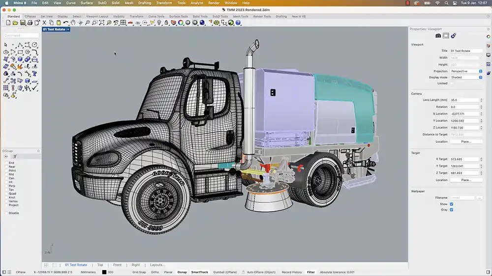 rhino 3d interface