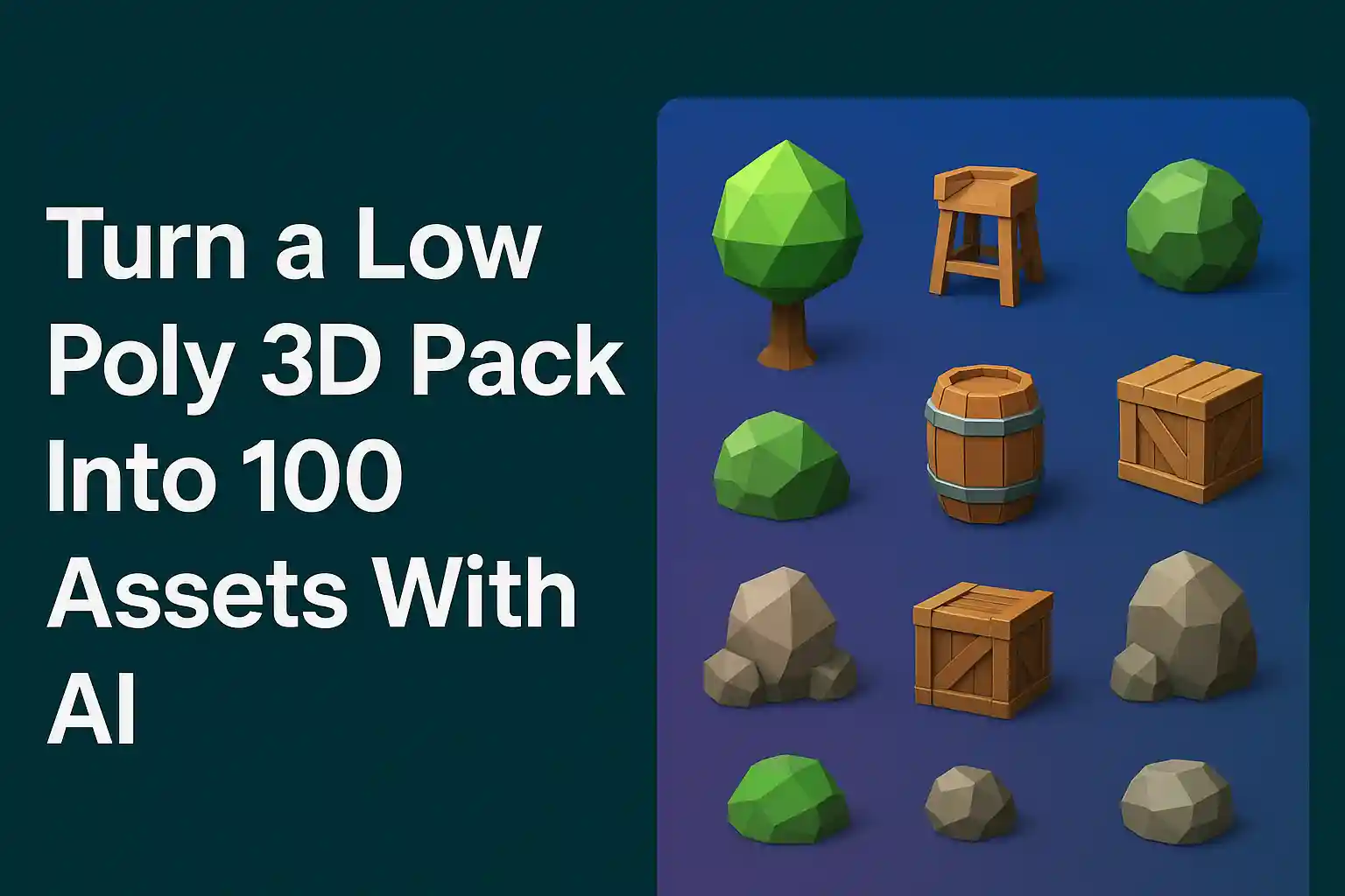 low poly 3d pack